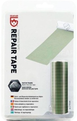 GearAid taśma naprawcza / łatki Tenacious Tape Repair Tape Green Nylon