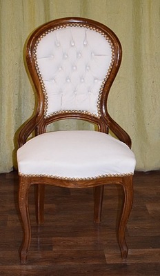 Stylowe Krzesło do Biurka stół Stołek Retro białe