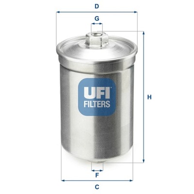 FILTRO COMBUSTIBLES UFI 31.502.00  