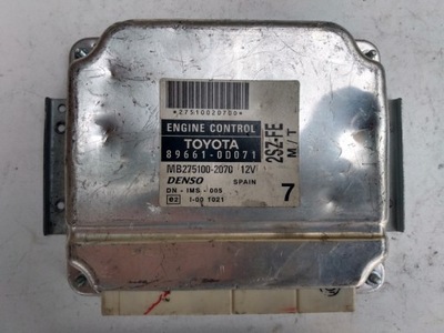 UNIDAD DE CONTROL DEL MOTOR 896610D071 TOYOTA YARIS I 1,3  