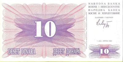 10 Dinar 1992 - UNC