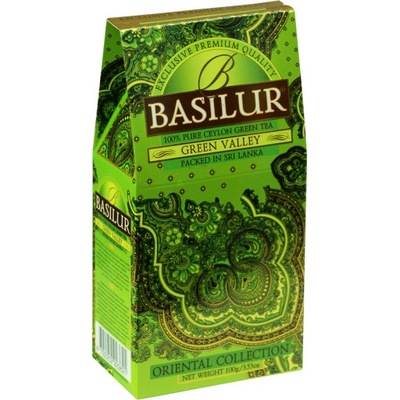 Herbata Basilur Oriental Green Valley 100g stożek