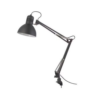 IKEA TERTIAL Lampa biurkowa regulowana ciemnoszara