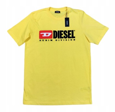 Koszulka T-shirt DIESEL Nowy Męski Żółty XXS