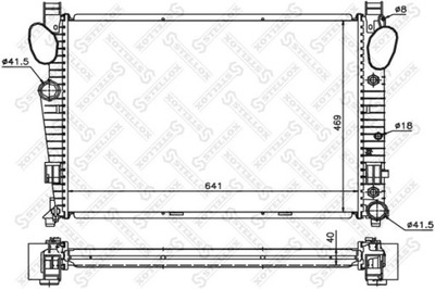 РАДИАТОР ДВИГАТЕЛЯ MERCEDES CLASS S 400 CDI 00-05