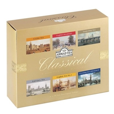 Ahmad Tea Classical Selection 6x10x2g 6 smaków czarnej herbaty po 10 sztuk