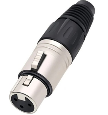 Gniazdo mikrofonowe XLR 3pin na kabel piny