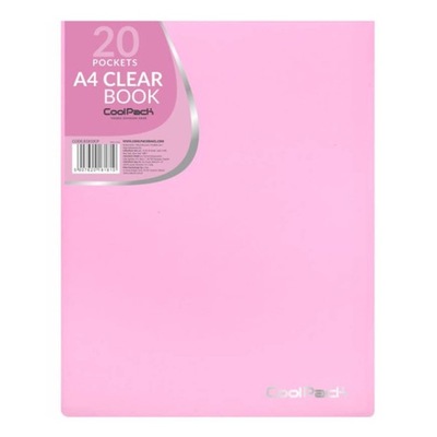 Teczka z koszulkami A4/20 ALBUM pastelowy różowa