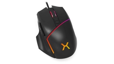 Mysz przewodowa KRUX Fuze optyczna Gaming czarna z USB podświetlenie RGB
