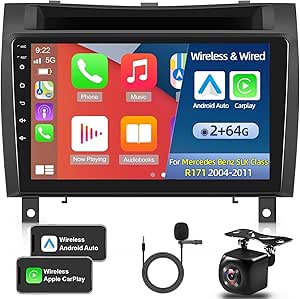 NHOPEEW Radio samochodowe z systemem Android do Mercedes Benz klasy SLK