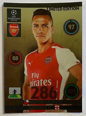 Alexis Sanchez Limited Edition 2014/15 Panini CL