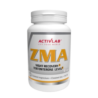 ACTIVLAB ZMA 90 KAPS - LIBIDO TESTOSTERON POTENCJA REGENERACJA LEPSZY SEN