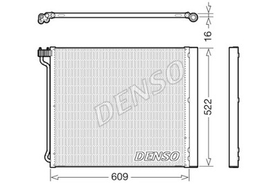 DENSO KONDENSATORIUS KONDICIONAVIMO BMW X5 E70 X5 F15 F85 X6 E71 E72 X6 F16 