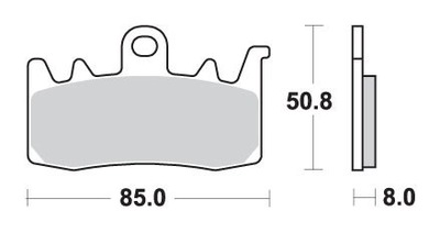 SBS AKCIJA TRINKELĖS STABDŽIŲ KH630 CARBON APRILIA 