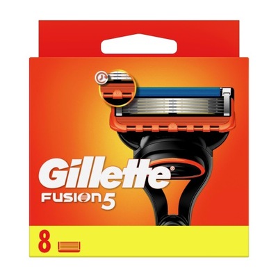 GILLETTE FUSION 5 WKŁADY 8 SZT ORYGINAŁ