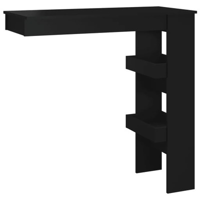 Stolik barowy, czarny, 102x45x103,5 cm, materiał d