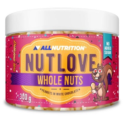 ALLNUTRITION NutLove WholeNuts Arachidy w białej czekoladzie, 300g