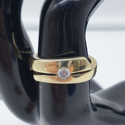Śliczny pierścionek z cyrkonią PR 333 W 3,14G R 14