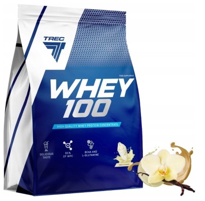 TREC WHEY 100 2275G WANILIA BIAŁKO wpc odżywka