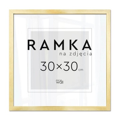 Ramka na zdjęcie 30x30 cm Złota Rama na zdjęcia