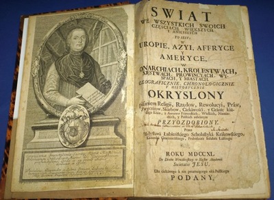 Łubieński ŚWIAT WE WSZYSTKICH CZĘŚCIACH... 1740