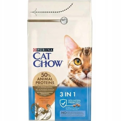 Purina Cat Chow 3 w 1 Special Care Turkey 1,5kg