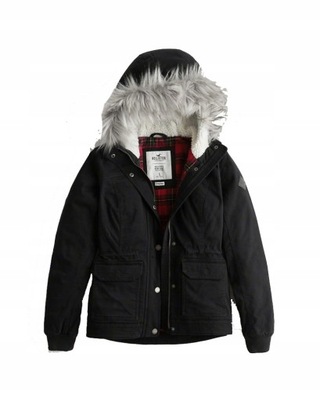 kurtka Hollister Abercrombie S 36 futerko parka