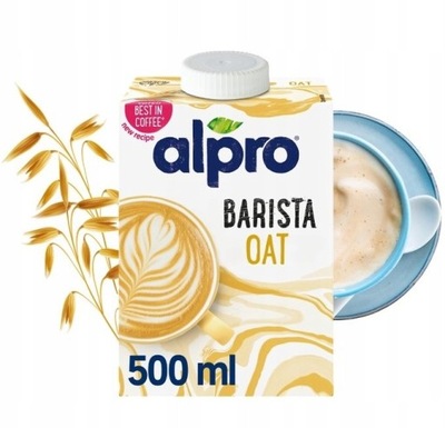 ALPRO BARISTA Napój Owsiany do kawy - Mleczko barmańskie 500 ml