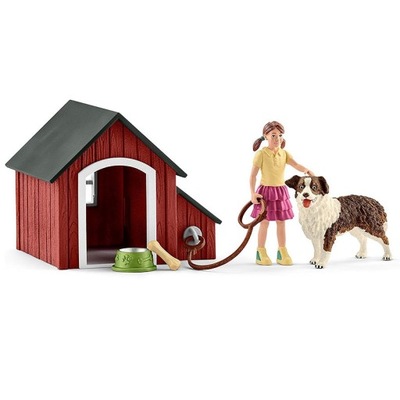 SCHLEICH ZESTAW BUDA DLA PSA Z AKCESORIAMI 42376