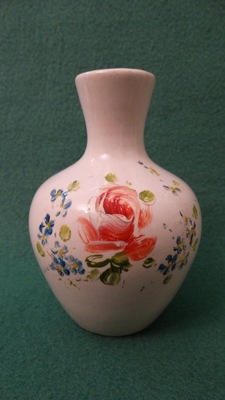 Ręcznie malowany, porcelanowy wazonik