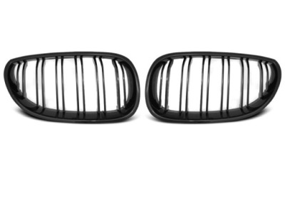GRILL GLOSSY BLACK DOUBLE BAR do BMW E60/E61 03-10