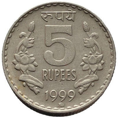 86259. Indie - 5 rupii - 1999r. - Moskwa (MMD)