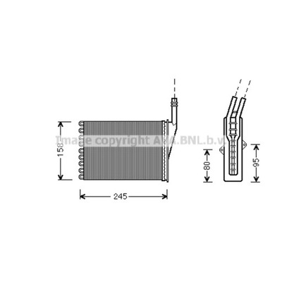 WYMIENNIK CIEPLA, CALEFACCIÓN INTERIOR AVA QUALITY COOLING RTA6249  