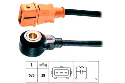 SENSOR DETONACIÓN STUKOWEGO VW PASSAT 2,8 96- EPS  