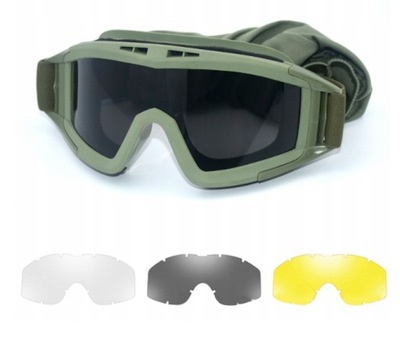 Gogle taktyczne Anti Fog Airsoft okulary