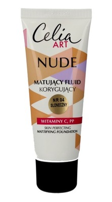 Celia Art Nude Matujący Fluid korygujący nr 04 sło