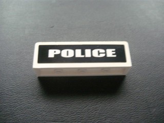 LEGO panel 1x4x1 POLICE 30413pb019 do 7236