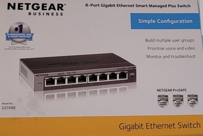 Netgear GS108E Gigabit Ethernet Switch