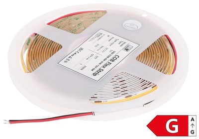 TAŚMA LED LED-COB-12V/8W-WW/5M - 3000K MW Lighting