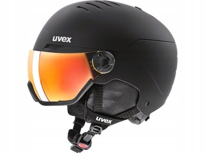 Kask Narciarski Uvex Wanted Visor black S2 Red 54-58