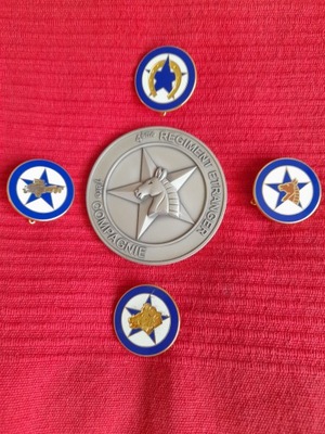 Legia Cudzoziemska 4 RE medal i odznaki