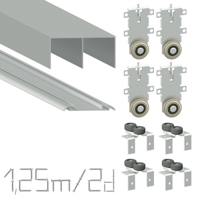 System przesuwny szafa 1,25m / 2 Drzwi