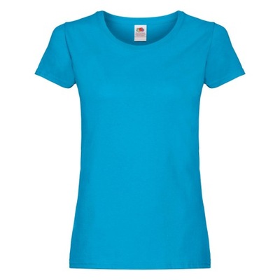 Koszulka damska T-shirt ORIGINAL FRUIT azurowy XL