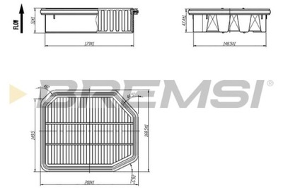 Фильтр воздуха honda fa1089 brs фото №1