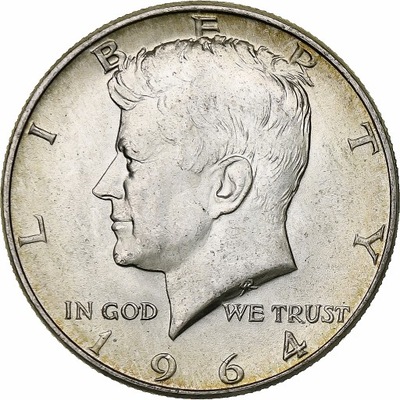 USA, Half Dollar, Kennedy Half Dollar, 1964, Denve