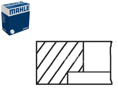 Mahle 85 std 2.5-2-2 набор колец поршня citroen c5 ii c5 iii c6 фото №1