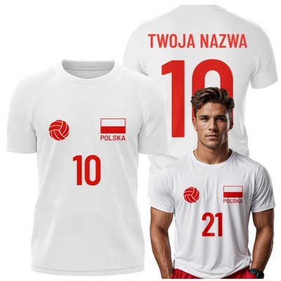 Polska Koszulka Siatkarska z Nadrukiem