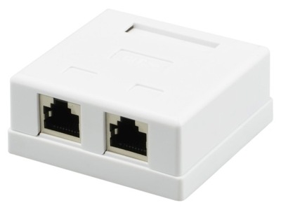 Gniazdo sieciowe natynkowe FTP kat.5e 2x RJ45 LAN