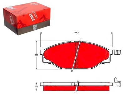 Тормозные колодки тормозные toyota hiace iv hilux v hilux vi фото №1