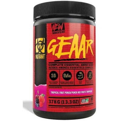 MUTANT GEAAR Fruit Punch 378g EAA + BCAA ARGININA